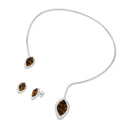 CONJUNTO FOLHEADO A RÓDIO BRANCO