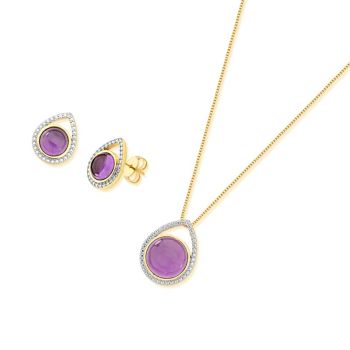 Pulseira Possebon Folheada a Ouro - Pedra Natural