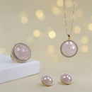 CONJUNTO FOLHEADO A OURO E RÓDIO BRANCO