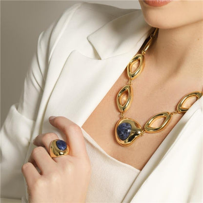 COLAR FOLHEADO A OURO