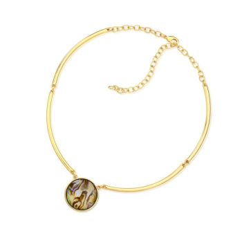 Pulseira Possebon Folheada a Ouro - Pedra Natural