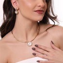 COLAR FOLHEADO A OURO