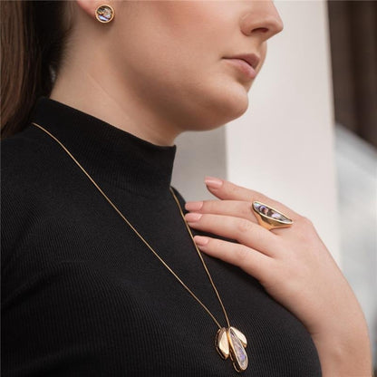 COLAR FOLHEADO A OURO