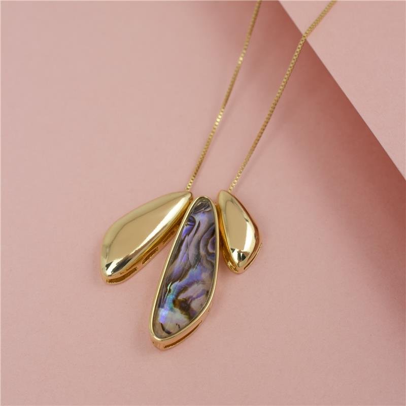 COLAR FOLHEADO A OURO