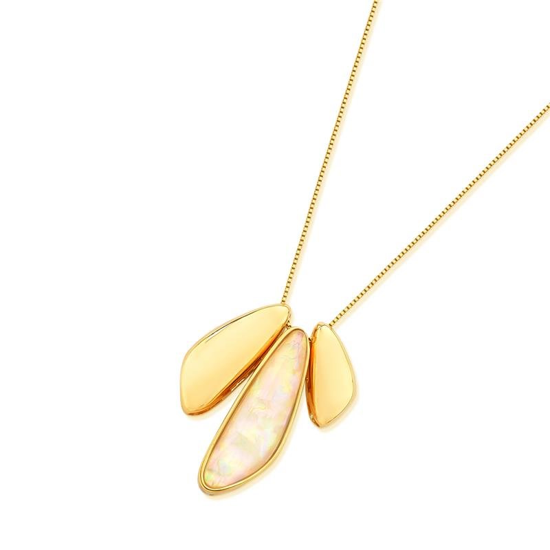 COLAR FOLHEADO A OURO