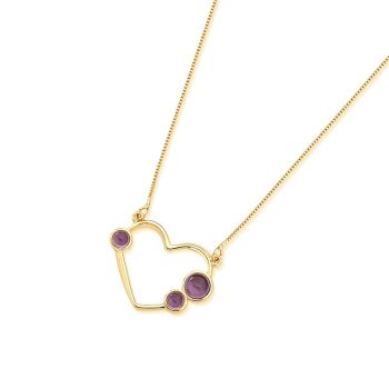 Pulseira Possebon Folheada a Ouro - Pedra Natural