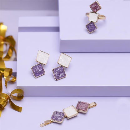 Pingente Brilhato Pedras Naturais Brasileiras — Folheado a Ouro