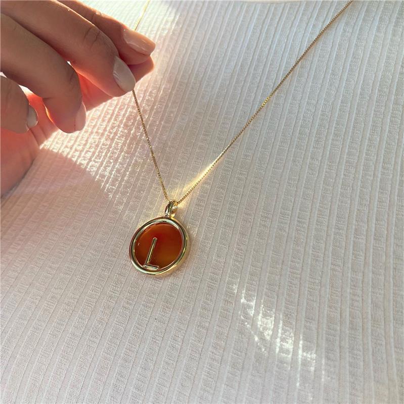 Pingente Possebon Folheado a Ouro - Pedra Natural