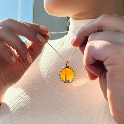 Pingente Possebon Folheado a Ouro - Pedra Natural