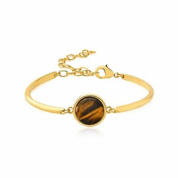 Conjunto Brilhato Pedras Naturais Brasileiras — Folheado a Ouro