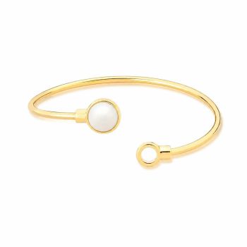 Conjunto Brilhato Pedras Naturais Brasileiras — Folheado a Ouro — HOWLITA