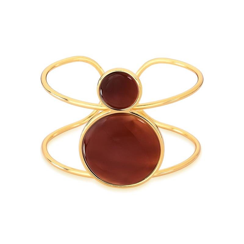 Pulseira Brilhato Pedras Naturais Brasileiras — Folheado a Ouro