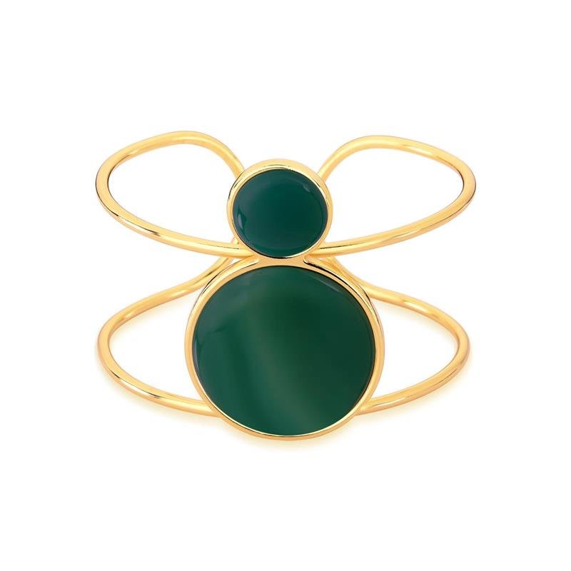 Pulseira Brilhato Pedras Naturais Brasileiras — Folheado a Ouro