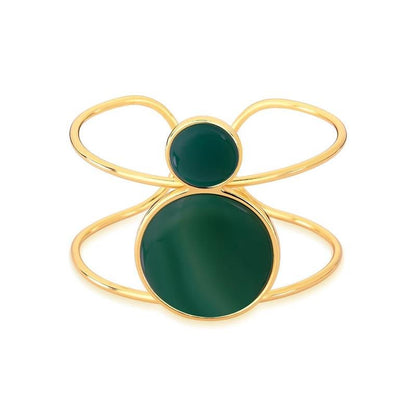 Pulseira Brilhato Pedras Naturais Brasileiras — Folheado a Ouro