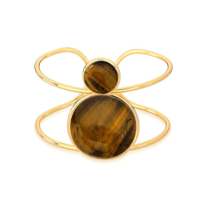 Pulseira Brilhato Pedras Naturais Brasileiras — Folheado a Ouro