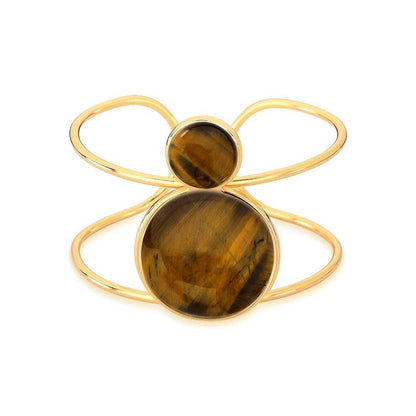 Pulseira Brilhato Pedras Naturais Brasileiras — Folheado a Ouro
