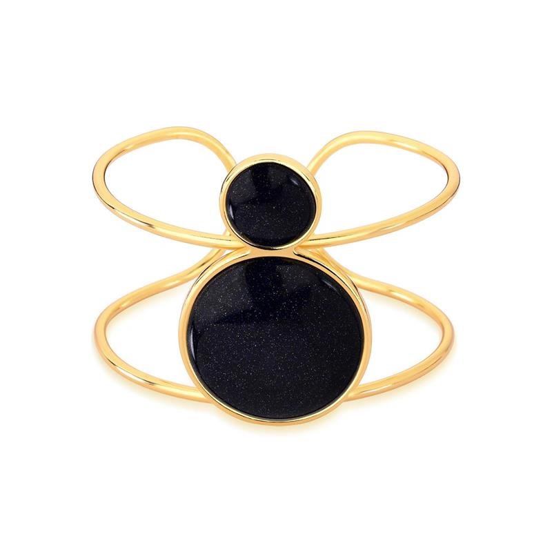 Pulseira Brilhato Pedras Naturais Brasileiras — Folheado a Ouro