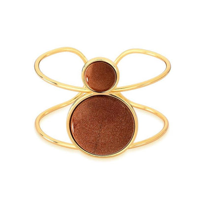 Pulseira Brilhato Pedras Naturais Brasileiras — Folheado a Ouro