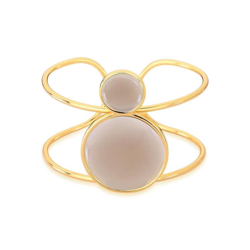 Pulseira Brilhato Pedras Naturais Brasileiras — Folheado a Ouro