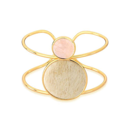 Pulseira Brilhato Pedras Naturais Brasileiras — Folheado a Ouro