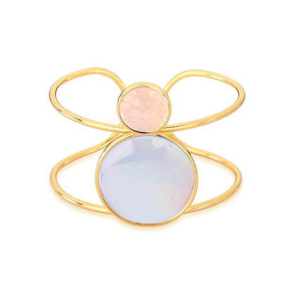 Pulseira Brilhato Pedras Naturais Brasileiras — Folheado a Ouro