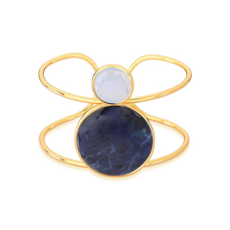 Pulseira 060210444 — Opalina Pedra da Lua e Sodalita