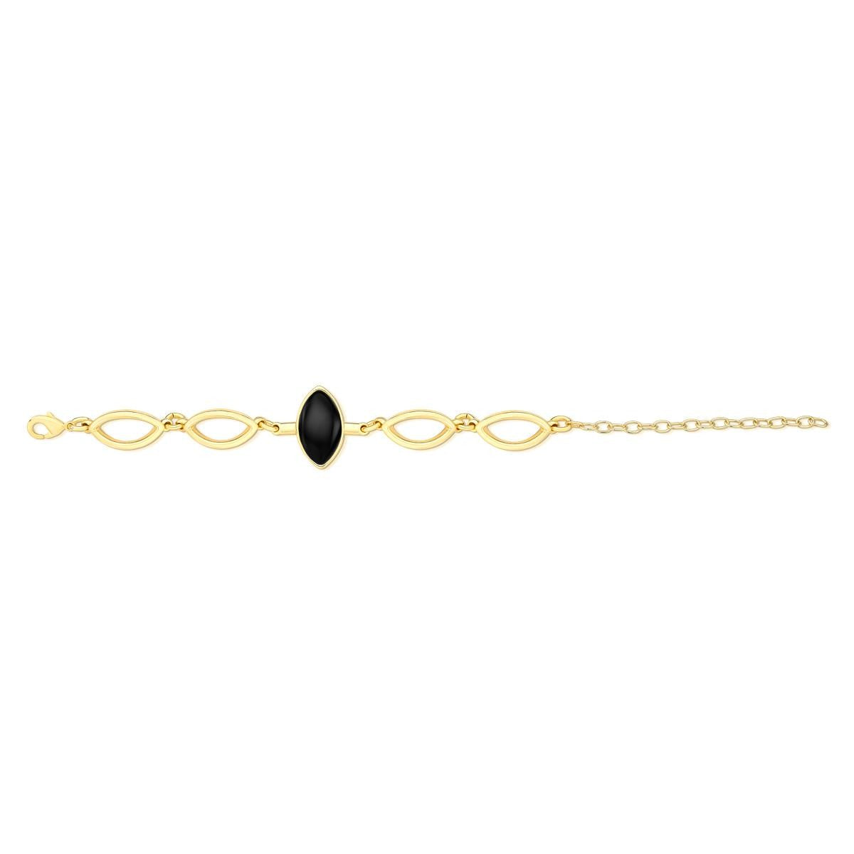 Pulseira Brilhato folheada a ouro com pedra natural - foto 4