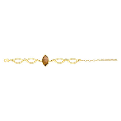 Pulseira Brilhato folheada a ouro com pedra natural - foto 8