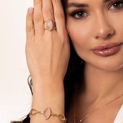 Pulseira Brilhato folheada a ouro com pedra natural - foto 11
