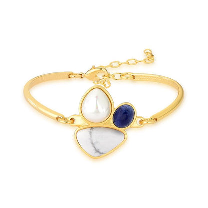 Pulseira Brilhato Pedras Naturais Brasileiras — Folheado a Ouro