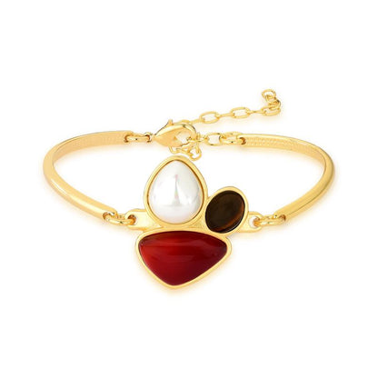 Pulseira Brilhato Pedras Naturais Brasileiras — Folheado a Ouro