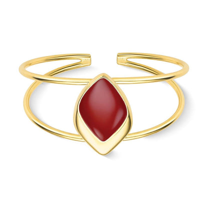 Pulseira Possebon Folheado a Ouro - Pedra Natural