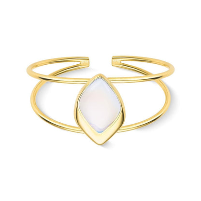 Pulseira Possebon Folheado a Ouro - Pedra Natural