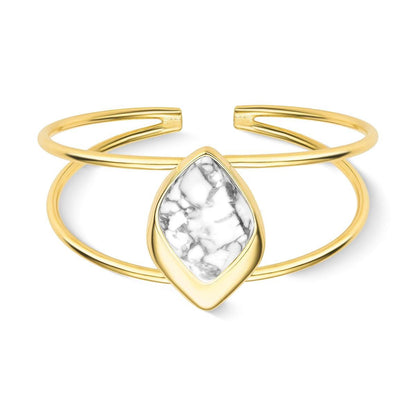 Pulseira Possebon Folheado a Ouro - Pedra Natural