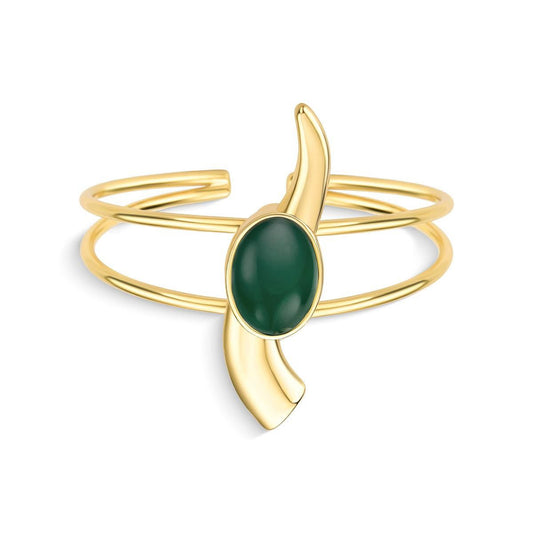 Pulseira Brilhato Pedras Naturais Brasileiras — Folheado a Ouro