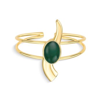 Conjunto Brilhato Pedras Naturais Brasileiras — Folheado a Ouro