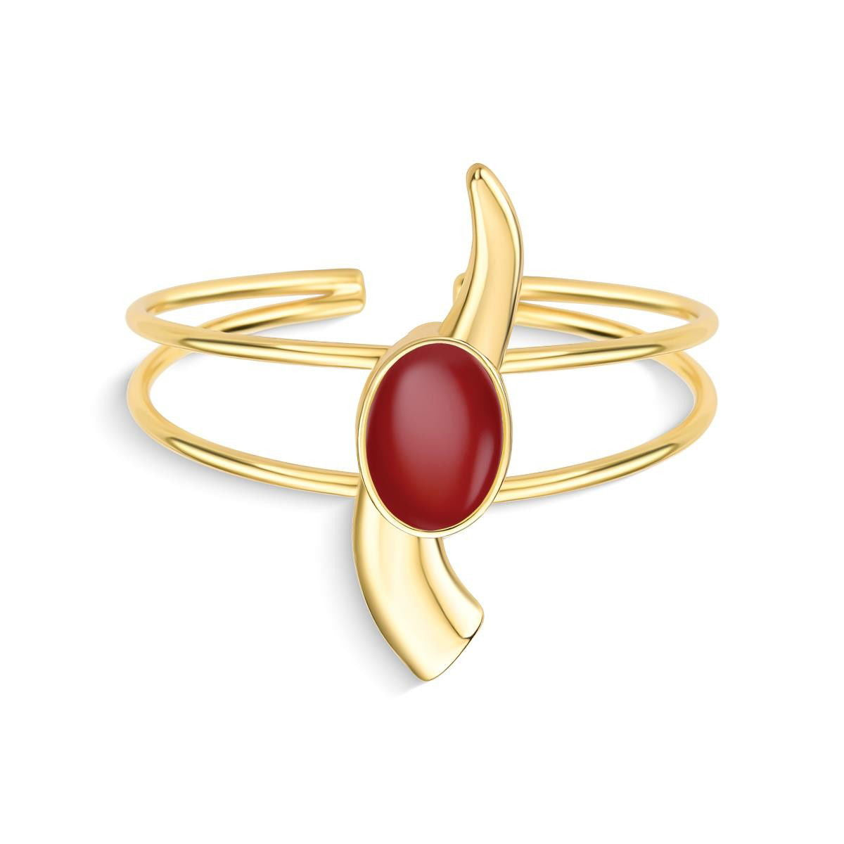 Pulseira Brilhato Pedras Naturais Brasileiras — Folheado a Ouro