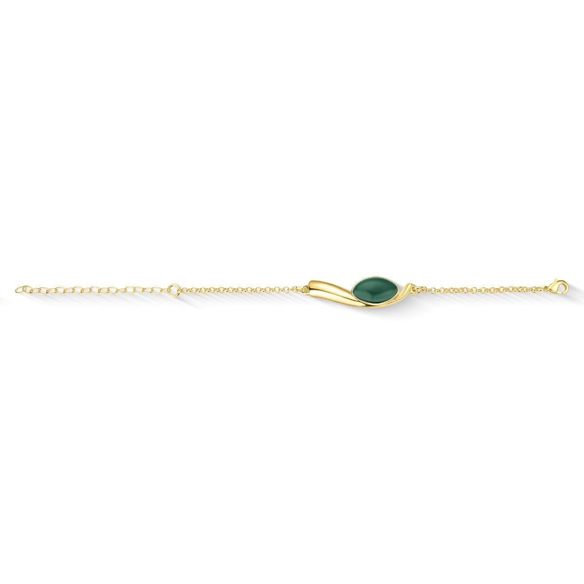 Pulseira Brilhato Pedras Naturais Brasileiras — Folheado a Ouro