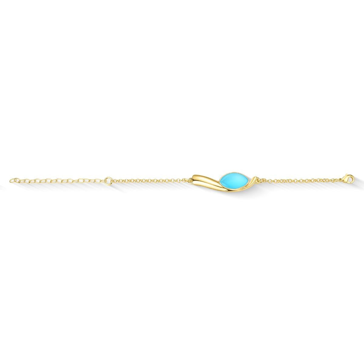 Pulseira Brilhato Pedras Naturais Brasileiras — Folheado a Ouro