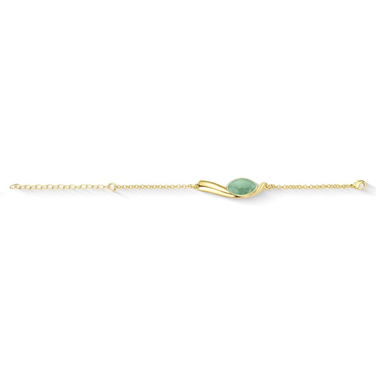 Pulseira Brilhato Pedras Naturais Brasileiras — Folheado a Ouro