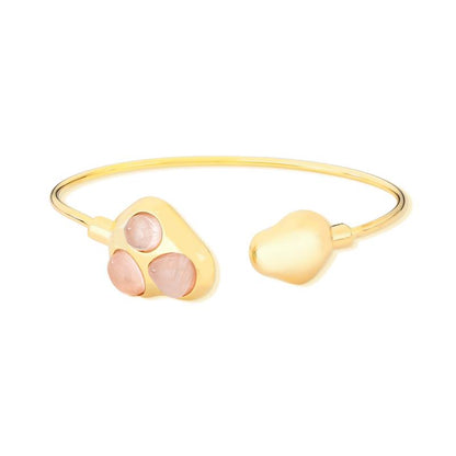 Pulseira Brilhato Pedras Naturais Brasileiras — Folheado a Ouro