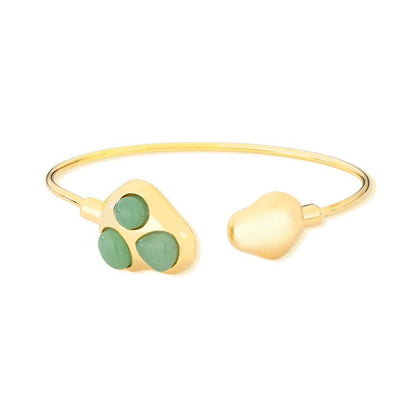 Pulseira Brilhato Pedras Naturais Brasileiras — Folheado a Ouro