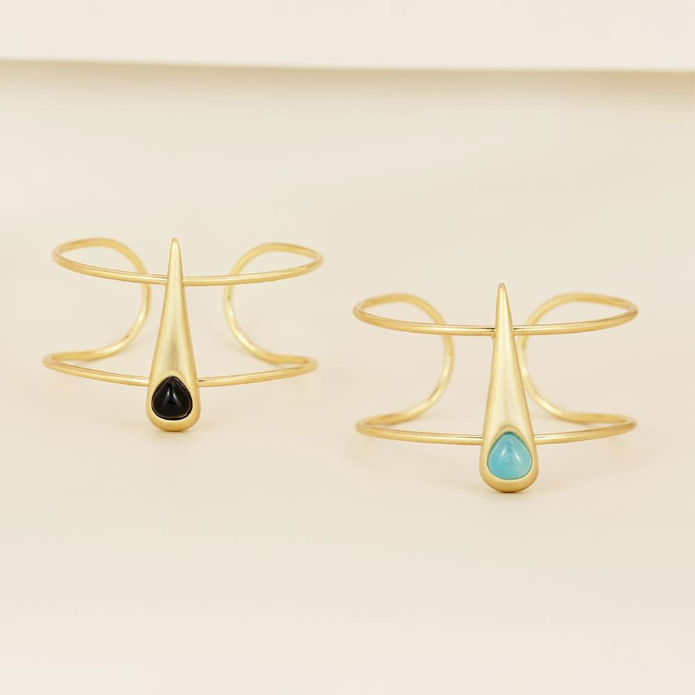Pulseira Brilhato Pedras Naturais Brasileiras — Folheado a Ouro