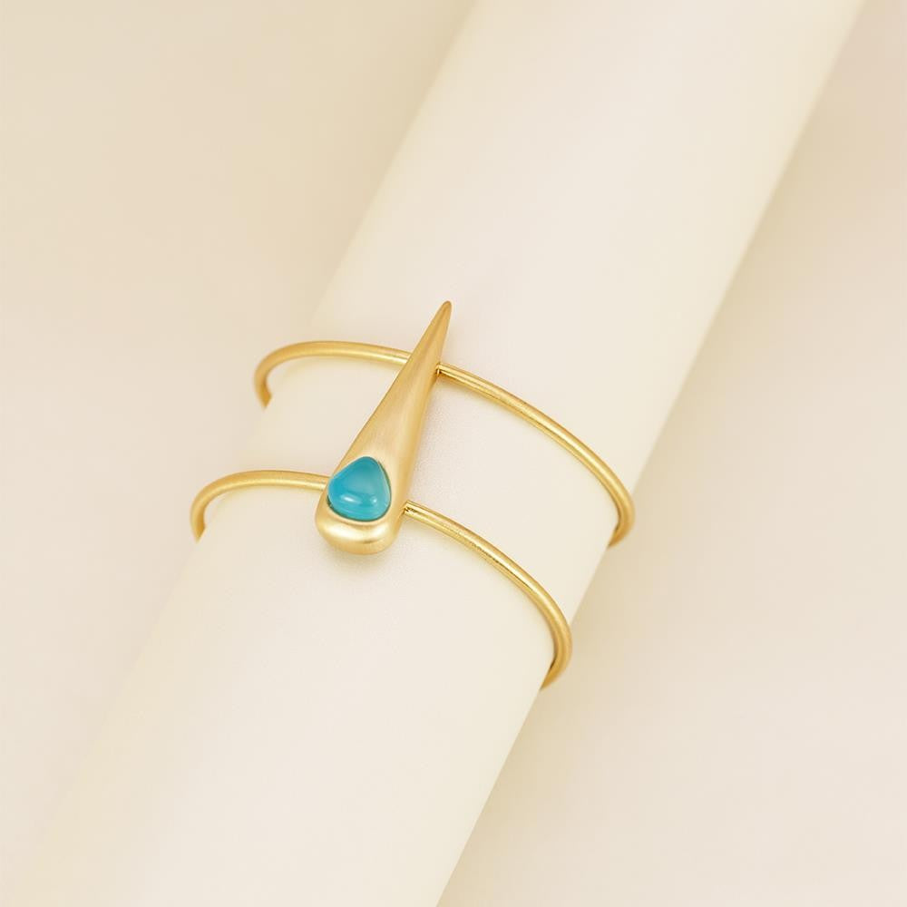 Pulseira Brilhato Pedras Naturais Brasileiras — Folheado a Ouro