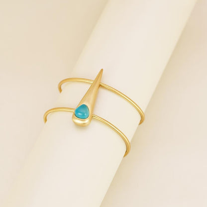 Pulseira Brilhato Pedras Naturais Brasileiras — Folheado a Ouro