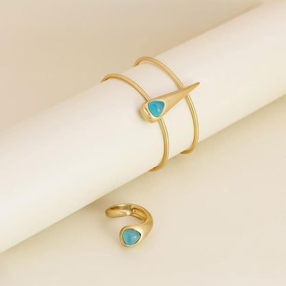 Pulseira Brilhato Pedras Naturais Brasileiras — Folheado a Ouro