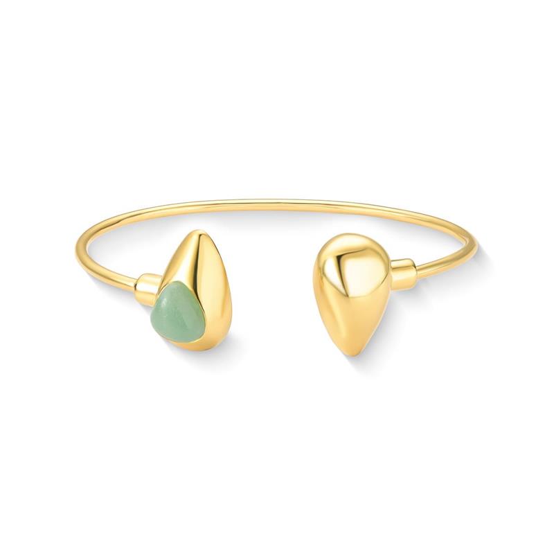 Pulseira Brilhato Pedras Naturais Brasileiras — Folheado a Ouro
