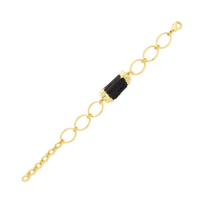 Pulseira Brilhato Pedras Naturais Brasileiras — Folheado a Ouro