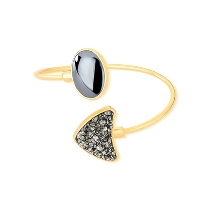 Pulseira Brilhato Pedras Naturais Brasileiras — Folheado a Ouro