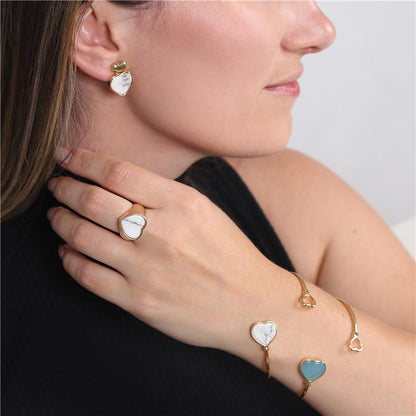 Pulseira Brilhato Pedras Naturais Brasileiras — Folheado a Ouro